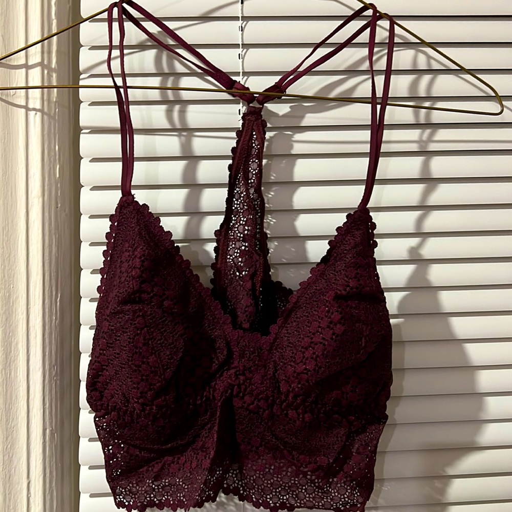 Maroon bralette